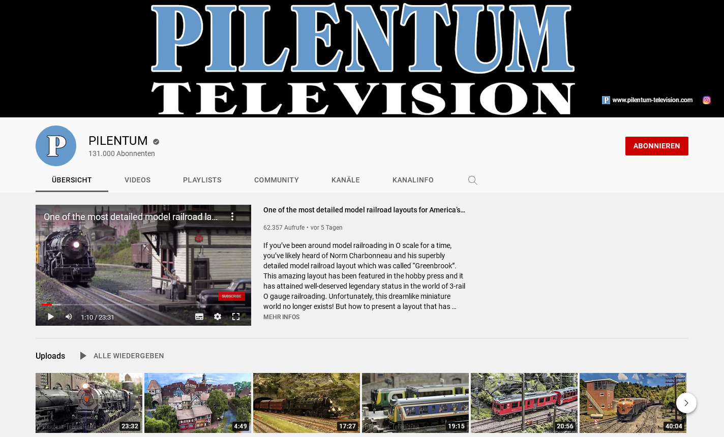 Pilentum YouTube Kanal